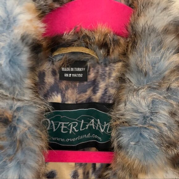 Overland Genuine Leather & Fur Jacket, Size Large - Picture 2 of 16